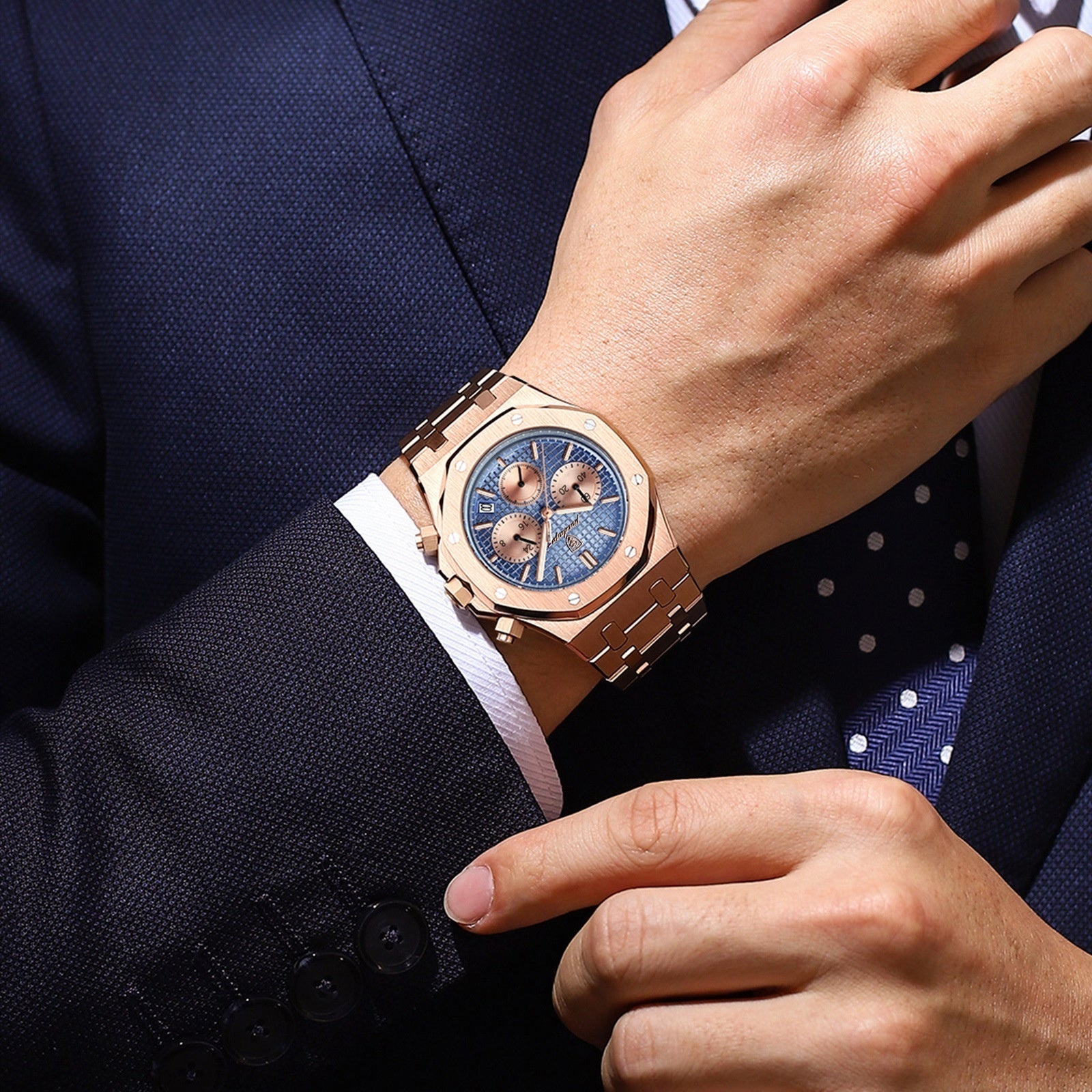 SORREN™ Meridian Day-Date Quartz Watch