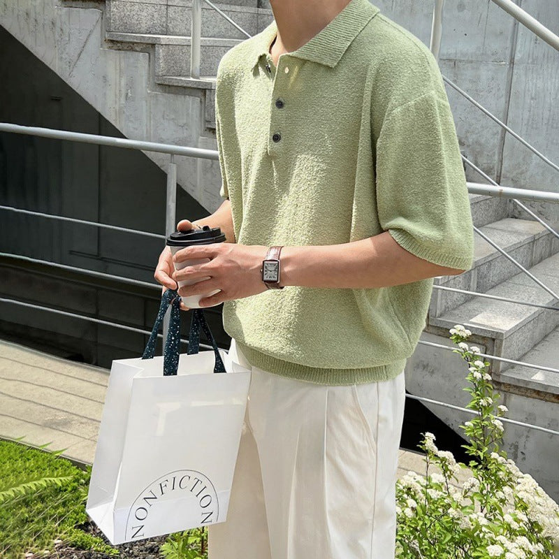 SORREN™ Lusso Asymmetrical-Knit Polo