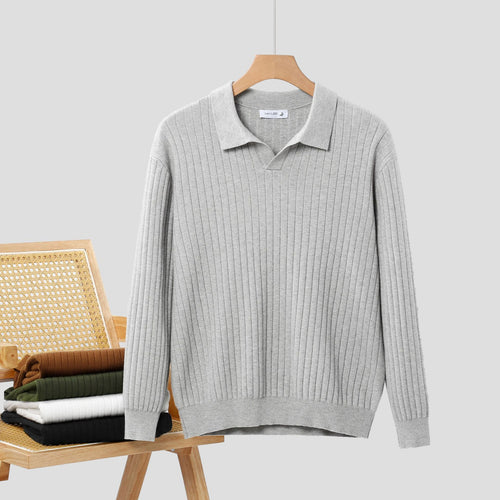 SORREN™ Ashcombe Vertical V-Neck Sweater