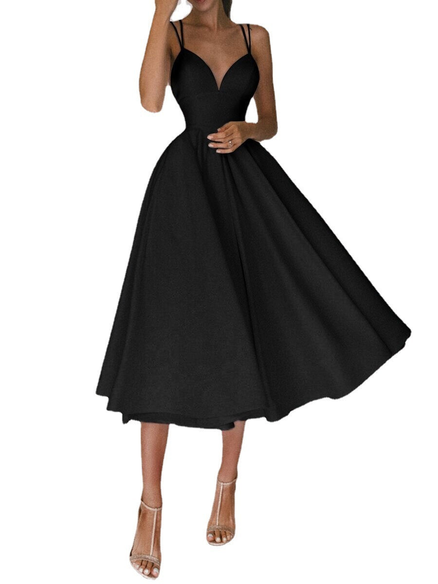SORREN™ Aurelia V-Neck A-Line Gown