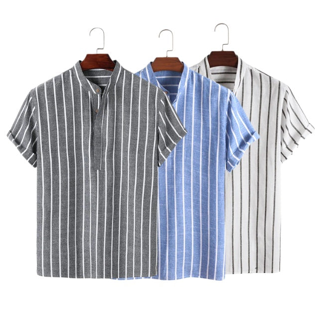 SORREN™ Regent Striped Short-Sleeve Shirt