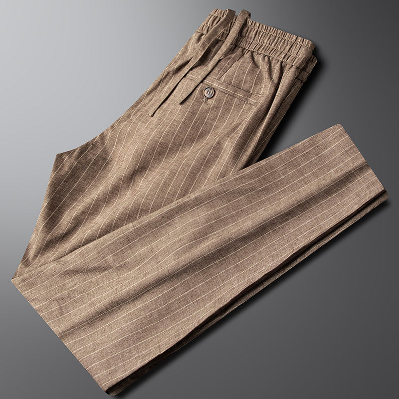 SORREN™ Estate Tailored Cotton-Linen Trousers