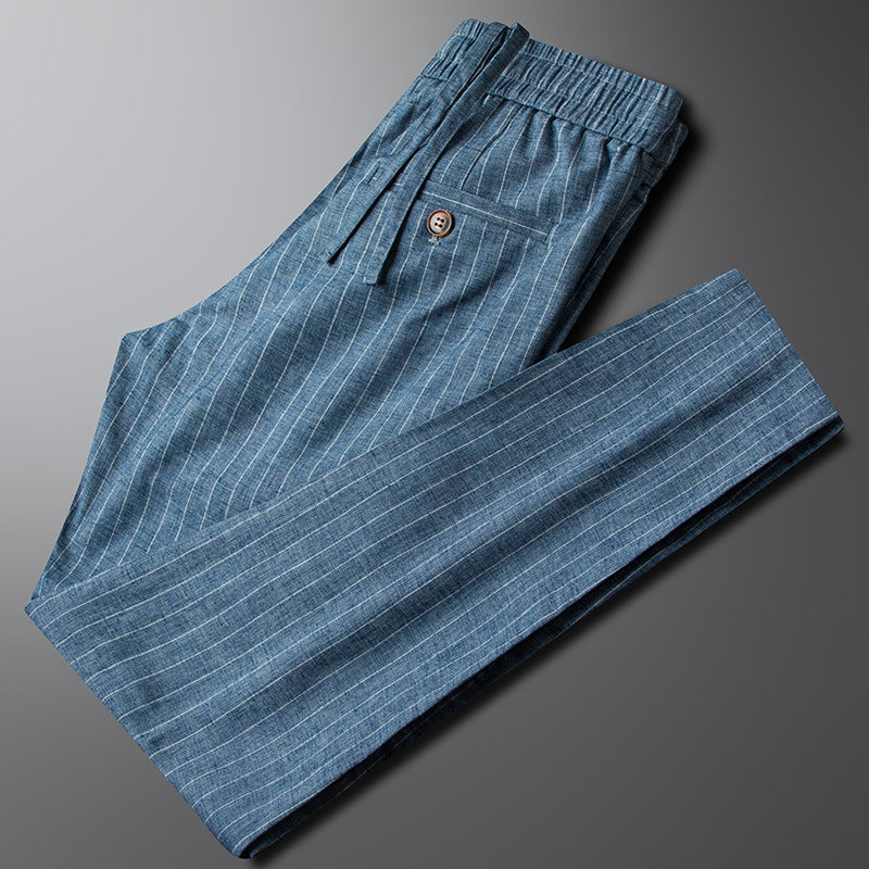 SORREN™ Estate Tailored Cotton-Linen Trousers