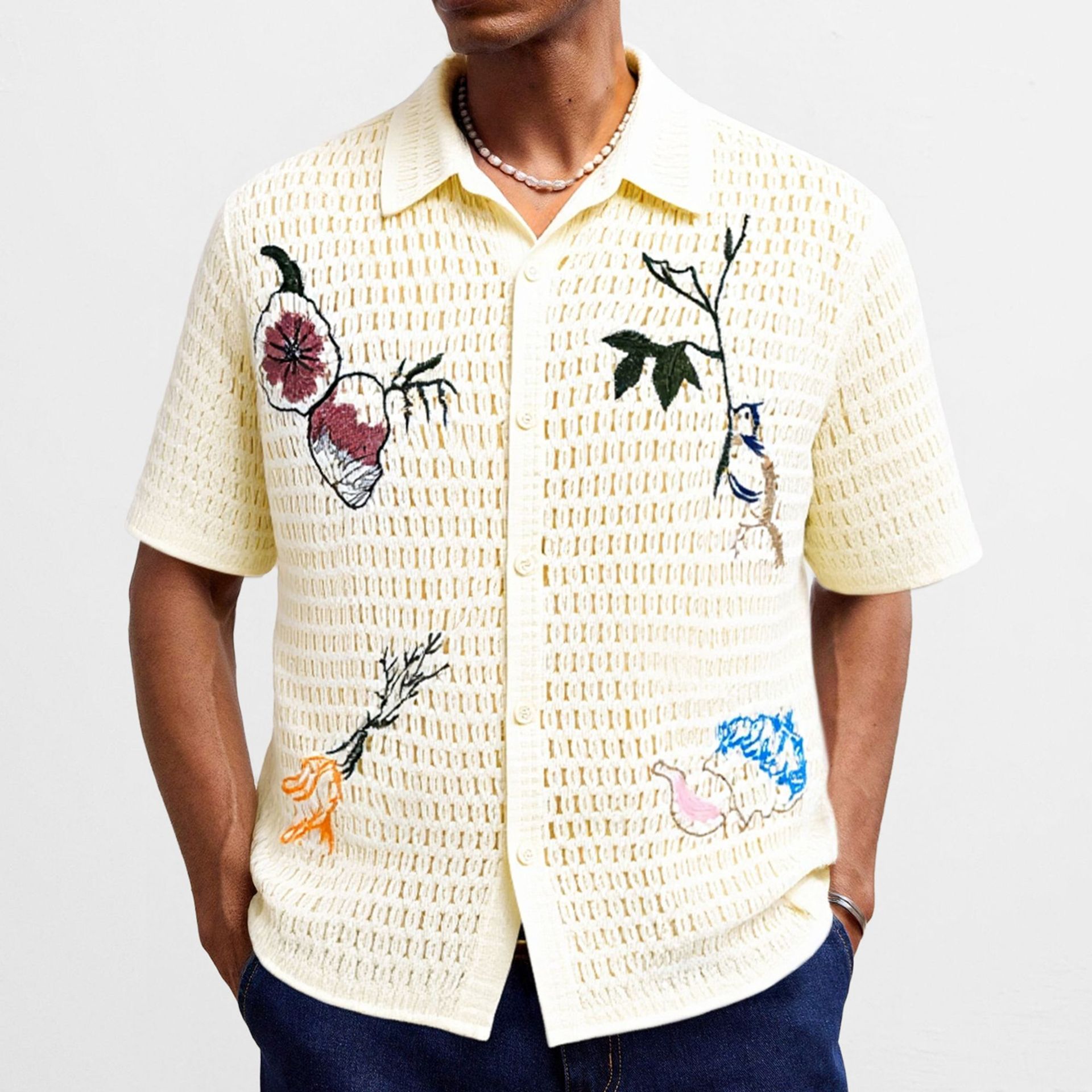 SORREN™ Couturier Embroidered Knit Shirt