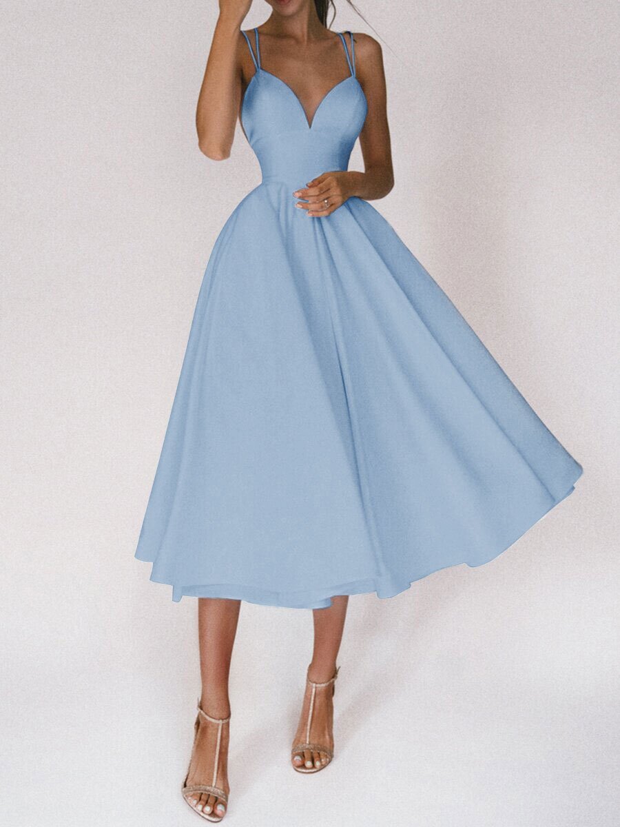 SORREN™ Aurelia V-Neck A-Line Gown