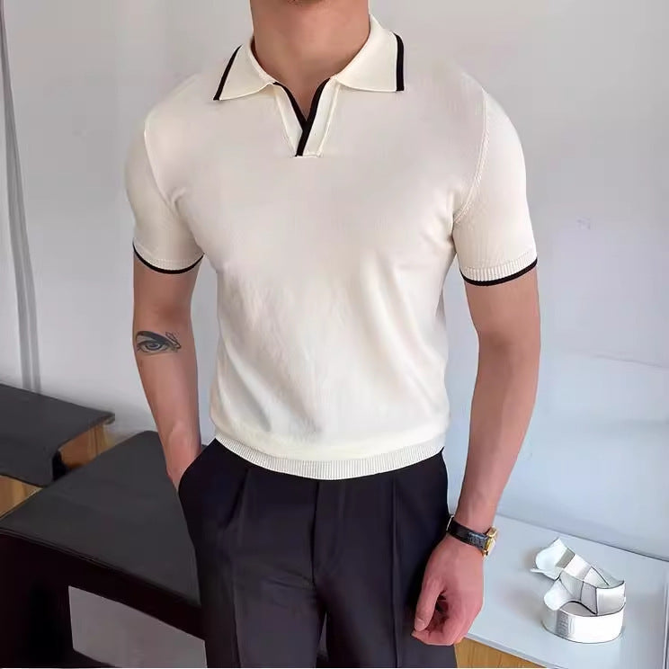 SORREN™ Beaumont Elbow-Sleeve Polo Tee