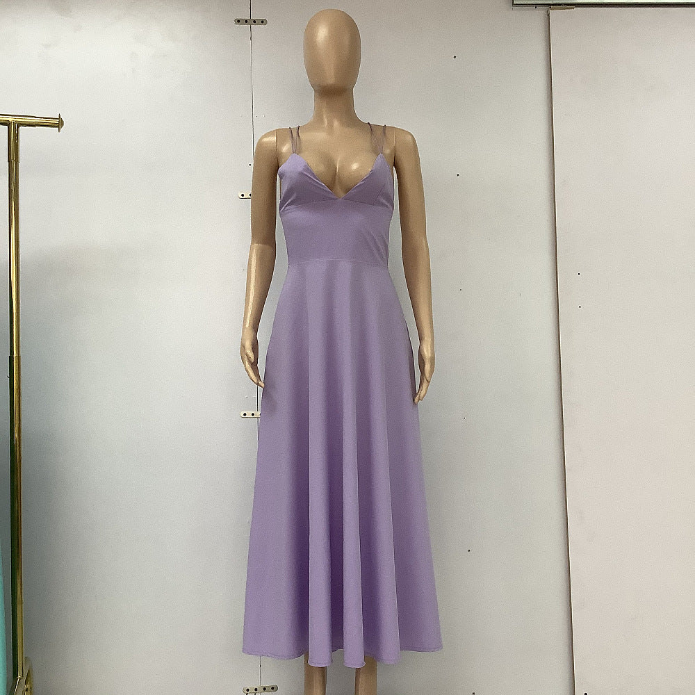 SORREN™ Aurelia V-Neck A-Line Gown
