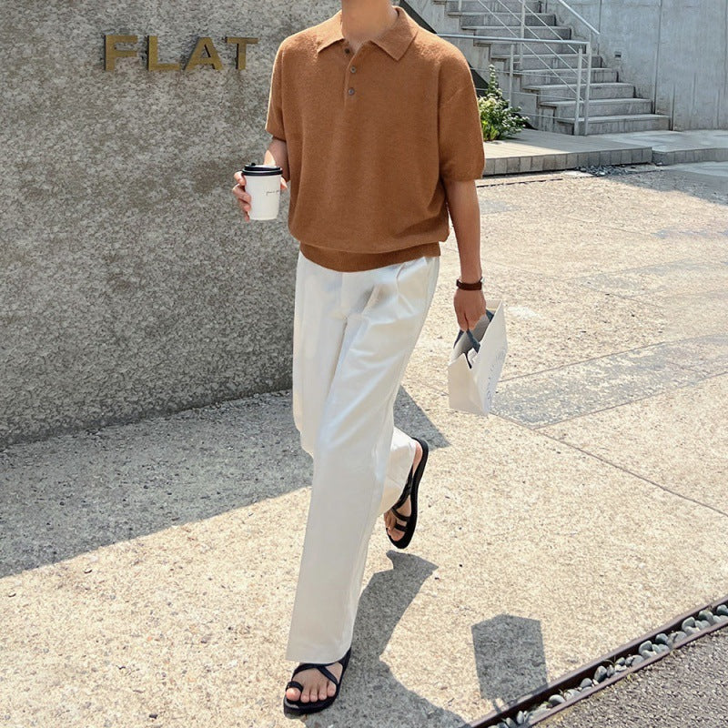 SORREN™ Lusso Asymmetrical-Knit Polo