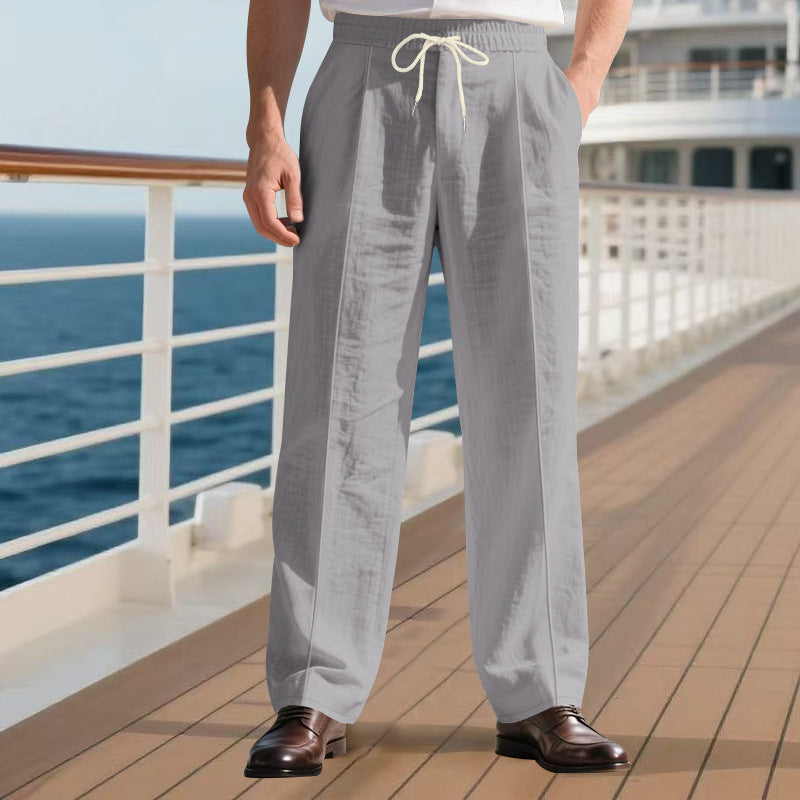 SORREN™ Tidal Linen Straight Trousers