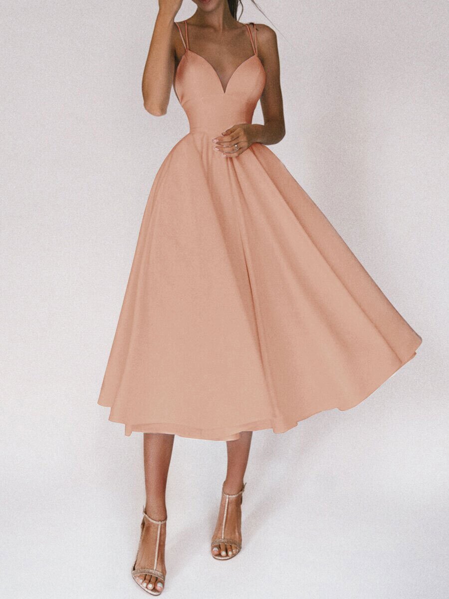 SORREN™ Aurelia V-Neck A-Line Gown