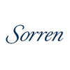 The word 'Sorren' written in a stylized font on a white background