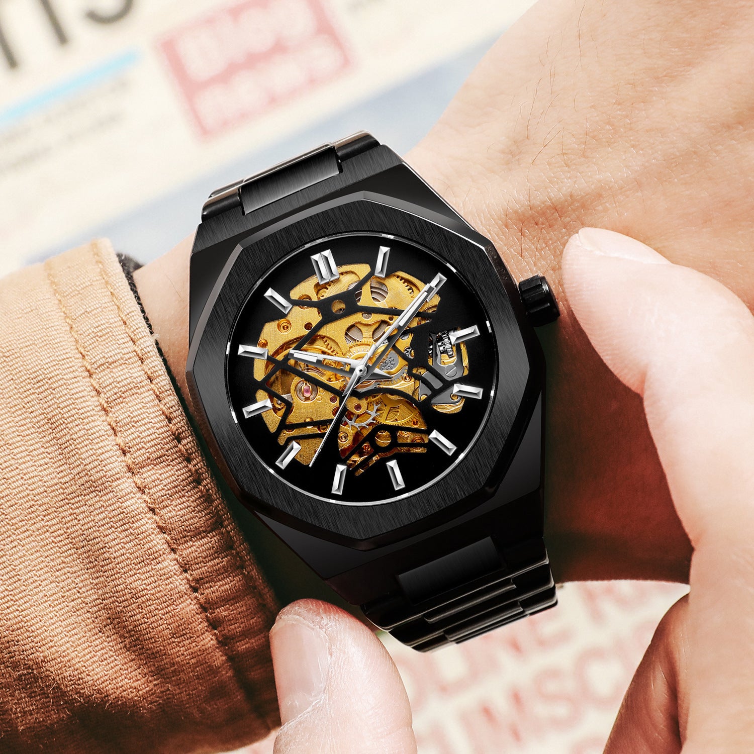 SORREN™ Aurelius Skeleton Automatic Watch