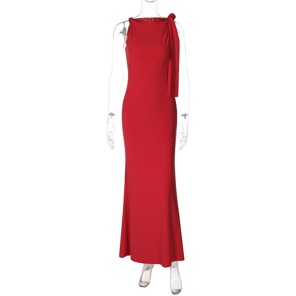 SORREN™ Selene One-Shoulder Ribbon Gown