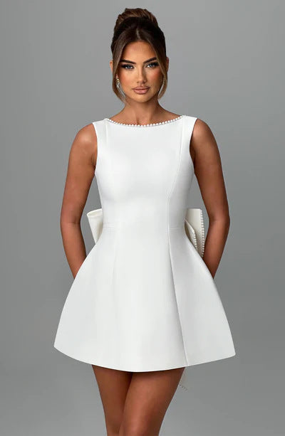 SORREN™ Seraphine Pearl Bow A-Line