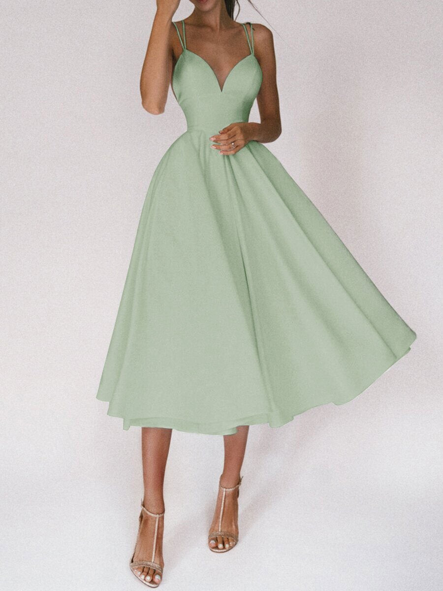 SORREN™ Aurelia V-Neck A-Line Gown