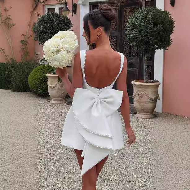 SORREN™ Seraphine Pearl Bow A-Line