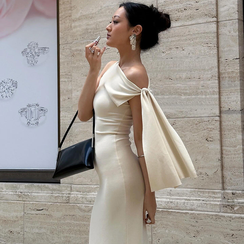 SORREN™ Selene One-Shoulder Ribbon Gown